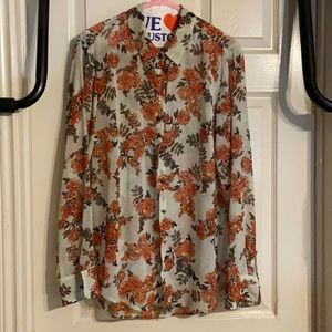 Target Floral Blouse Large